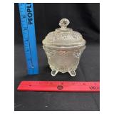 Vtg Jeannette Glass Harvest Grape Candy Dish