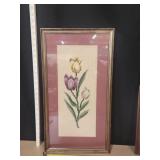 23'x12' Framed Needlepoint Tulip Print