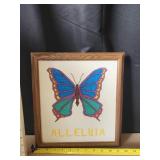 VTG Needlepoint Butterfly 13'x12'