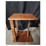 Vintage Wood Sofa Side Table