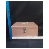 VTG Quilted Sewing Box w/ Contents