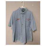 Cypress Denim Short Sleeve Button Up Shirt