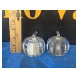 Shannon Pumpkin Crystal Salt & Pepper Shakers