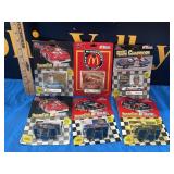 (6) Nascar 90's Die Cast Cars & Collector Cards