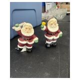 Vintage NAPCO Santa Salt & Pepper Cork Stopper
