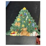 Vintage NIKKO Christmas Candy Dish 7 1/2'