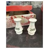 Vintage NIKKO Christmas Salt & Pepper Shakers