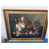 36X43 Framed Floral Painting