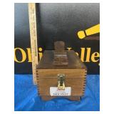 VTG Kiwi Hand Crafted Shoe Valet Wooden Shine Box