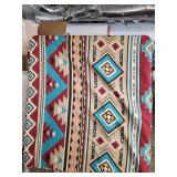 Aztec-Inspired Throw Quilt 102'x86'