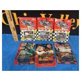 (6) Nascar 90's Die Cast Cars & Collector Cards