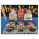 (6) Nascar 90's Die Cast Cars & Collector Cards