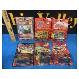 (6) Nascar 90's Die Cast Cars & Collector Cards