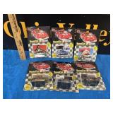 (6) Nascar 90's Die Cast Cars & Collector Cards