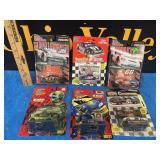 (6) Nascar 90's Die Cast Cars & Collector Cards