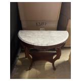 Marble Top Half Table