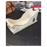 Spode Christmas Sleigh Wine Caddy
