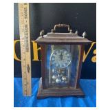 VTG Wood Mantel Clock Pendulum Style