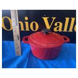Martha Stewart Red Enameled Cast Iron Dutch Oven