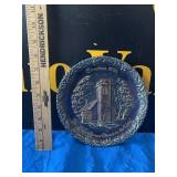 1970 Fenton Carnival Glass Christmas Plate