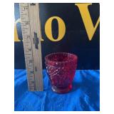 VTG Red Ruby Hobnail Toothpick Holder
