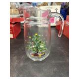 Vintage NIKKO Christmas 2.5qt Pitcher