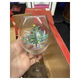 Vintage NIKKO Christmas Goblet Set of 4