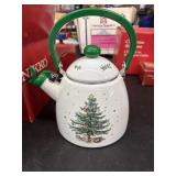 Vintage NIKKO Christmas Whistling Kettle 2.5qt