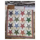 Austin Americana Primitive Stars Quilt Throw