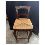 French Style Bar Stool Woven Seat