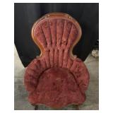 Kimball Victorian Mahogany Parlor Armchair