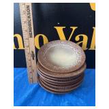 (8) Frankeroma Aztec Mayan Salad Plates