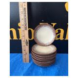 (8) Frankeroma Aztec Mayan Dessert Plates