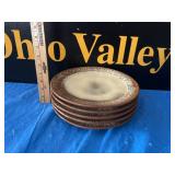 (5) Frankeroma Aztec Mayan Dinner Plates