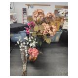 Artificial Flowers w/ Vases