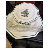 Vintage NIKKO Christmas 2 Tier Tray
