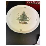 Vintage NIKKO Christmas Cake Plate
