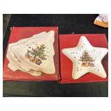 Vintage NIKKO Christmas Candy & Treat Dishes