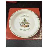 Vintage NIKKO Christmas Santa Cookie Plate