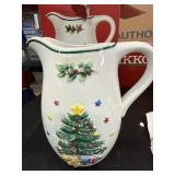 Vintage NIKKO Christmas Holiday Pitcher