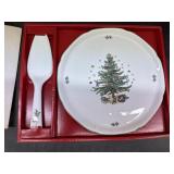 Vintage NIKKO Christmas Hostess Plate Server 11'