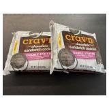 (2) Crav'n Chocolate Sandwich Cookies Double