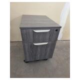 Mobile 2-Drawer Pedestal File - Gray