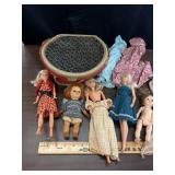 Lot of VTG Dolls, Doll Clothes & Accessories