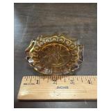 L.E. Smith Amber Moon N Star Ashtray