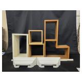 Floating Wood Wall Shelves