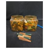 (2) Jars of Empty 12ga Shot Gun Shells