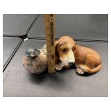 Dog & Bird Statues