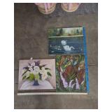 (3) Canvas Wall Art 13'x20'