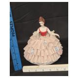 German Dresden Lace Porcelain Figurine
